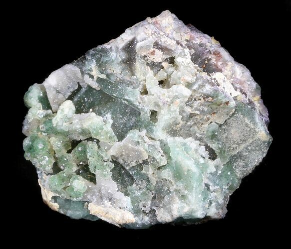 Green Fluorite & Druzy Quartz - Colorado #33383